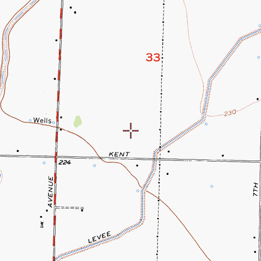 Topographic Map of Diman G Dairy, CA