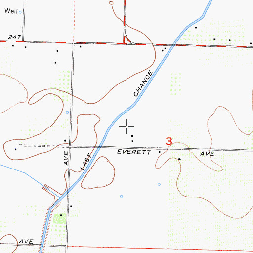 Topographic Map of Double N Dairy, CA