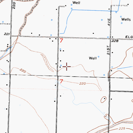 Topographic Map of Eden - Vale Dairy, CA