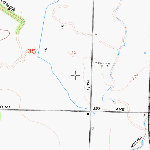 Topographic Map of Fernandes Dairy, CA