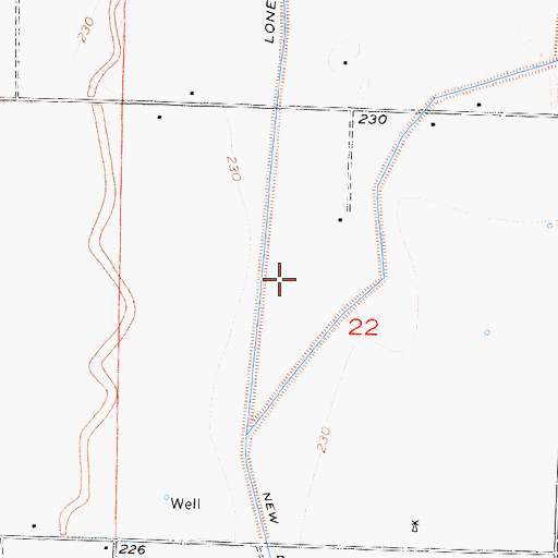 Topographic Map of Hakker Dairy, CA