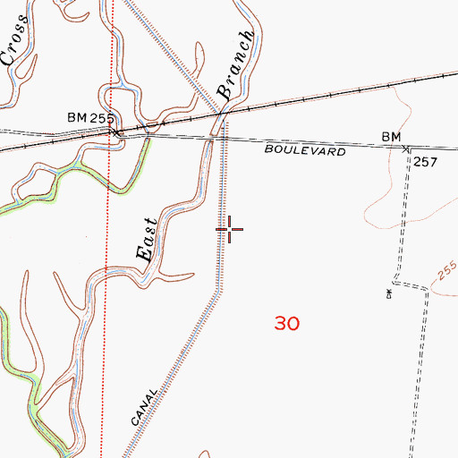 Topographic Map of Holland's Dairy, CA