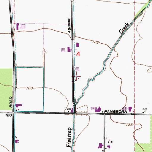Topographic Map of Fishtrap Dairy, WA
