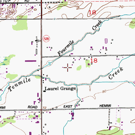 Topographic Map of Bellewood Acres, WA