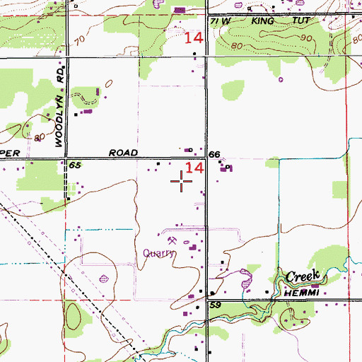 Topographic Map of Rose Verde Farm, WA