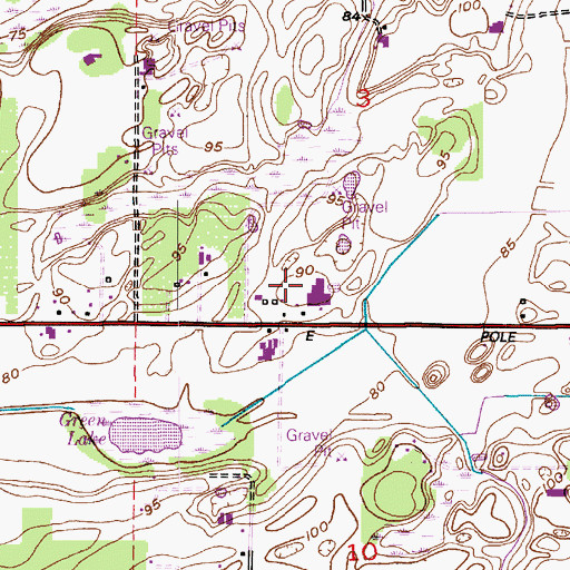 Topographic Map of Veen Huizen Farms, WA