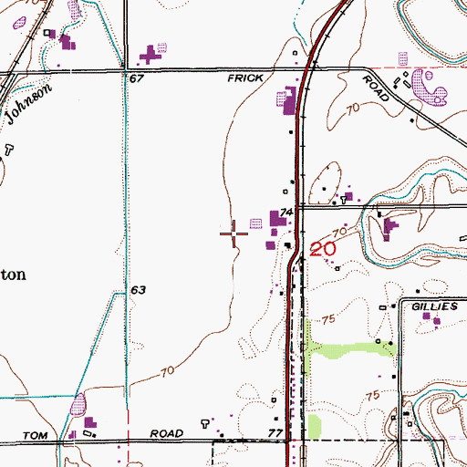 Topographic Map of Udder Pride Dairy, WA