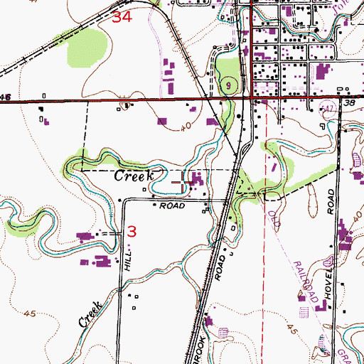 Topographic Map of Mapleville Dairy, WA