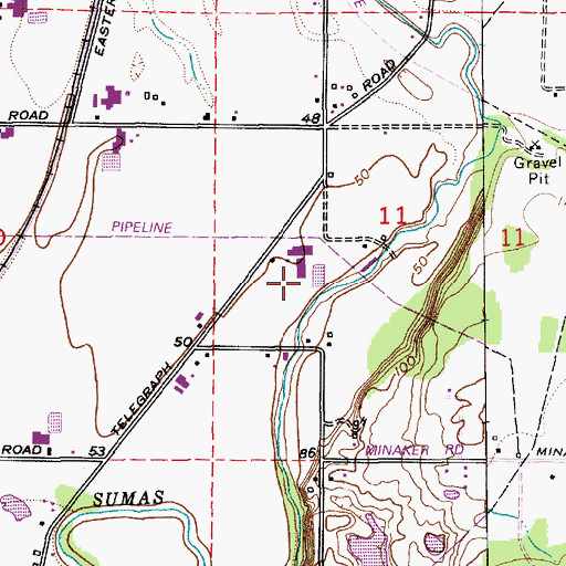 Topographic Map of Rhody Dairy, WA