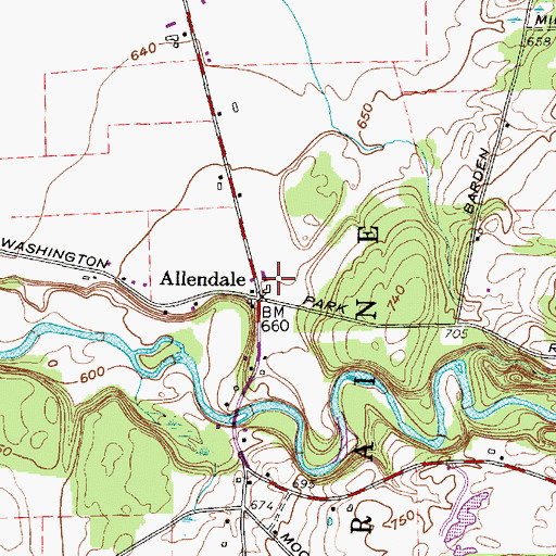 Topographic Map of Tug Edge Dairy, NY