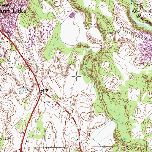 Topographic Map of Hoffay's Gravel Pit, NY