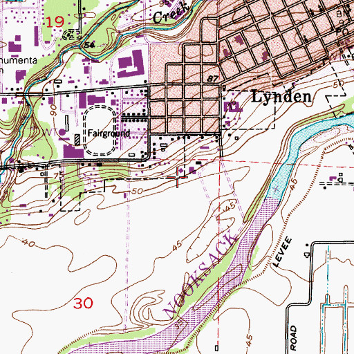 Topographic Map of Bodes Dairy, WA
