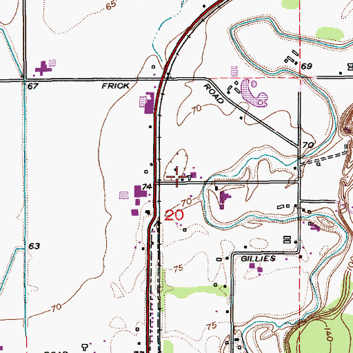 Topographic Map of Veldman Dairy, WA