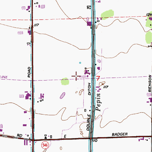 Topographic Map of Feddema Dairy, WA