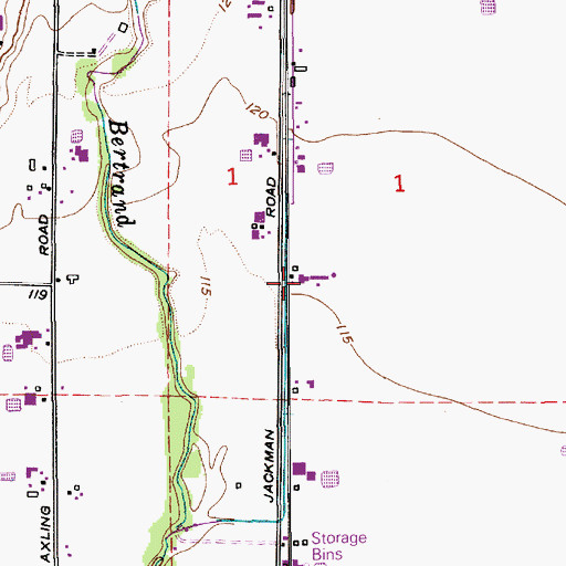 Topographic Map of Langley Dairy, WA
