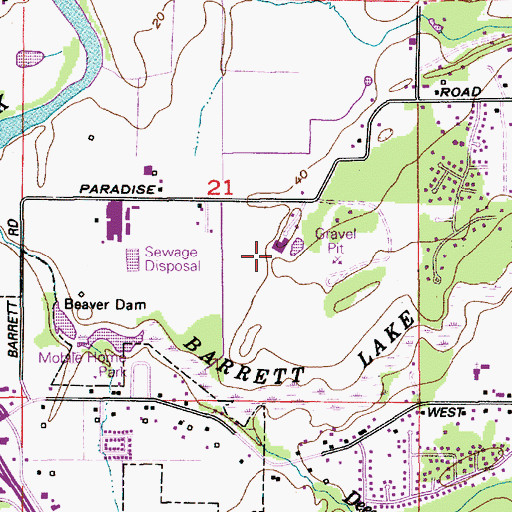 Topographic Map of Asplund Dairy, WA
