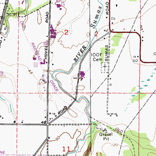 Topographic Map of Valleys Edge Dairy, WA