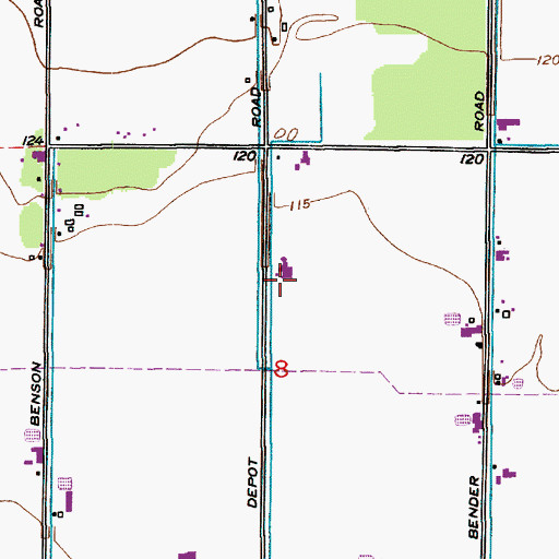 Topographic Map of Meadow Cress Dairy, WA