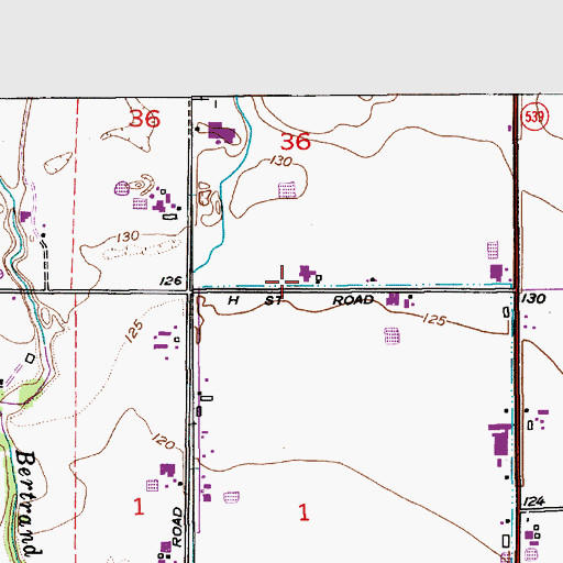 Topographic Map of Giliam Dairy, WA