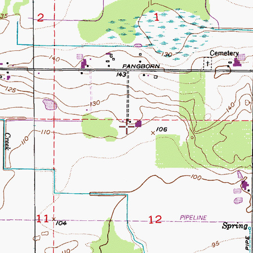 Topographic Map of Pen Rod Dairy, WA