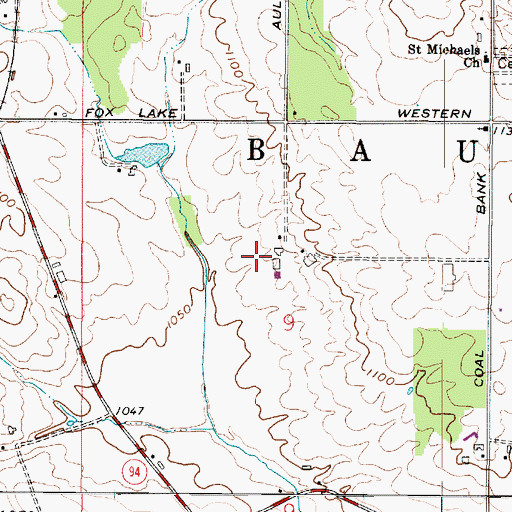 Topographic Map of Catalpadale Dairy, OH