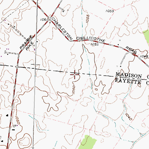 Topographic Map of Stardust Dairy, OH