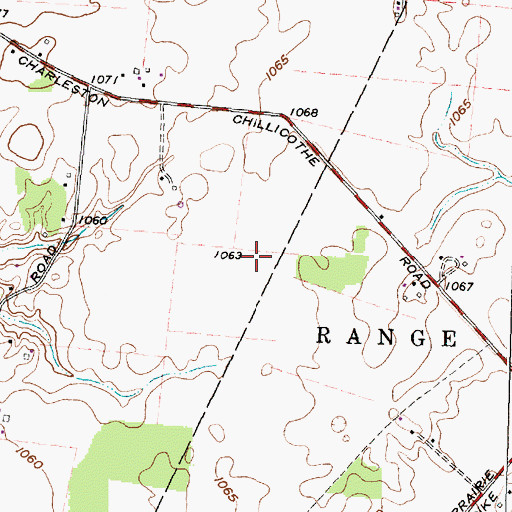 Topographic Map of Twin Oak Dairy, OH