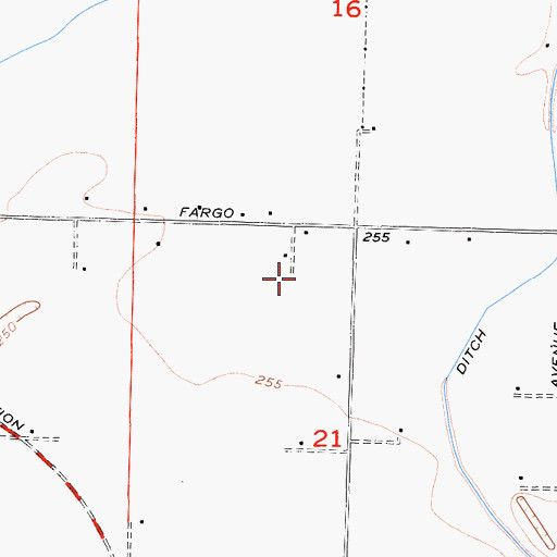 Topographic Map of Log Haven Dairy, CA