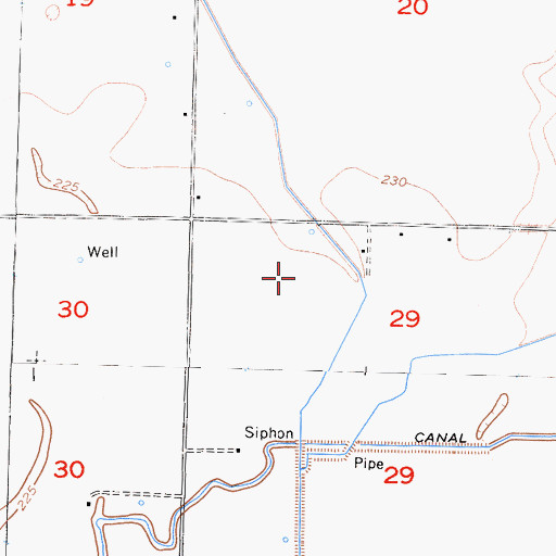 Topographic Map of Lone Star Dairy, CA