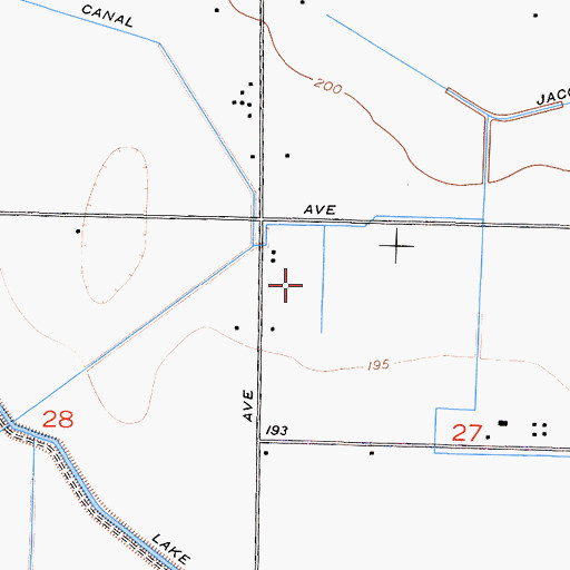 Topographic Map of Pedro Dairy, CA