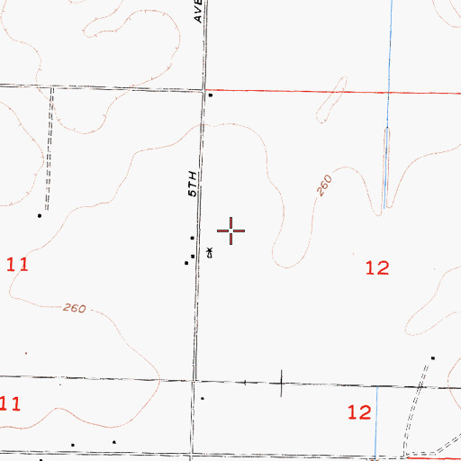 Topographic Map of Willow Grove Farms Dairy, CA