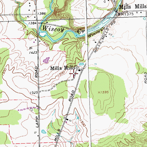 Topographic Map of Speicher Farms, NY
