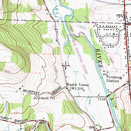 Topographic Map of Fanton Farm, NY