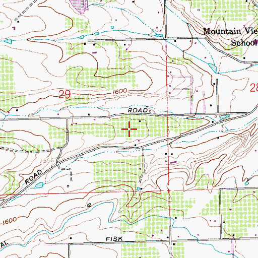 Topographic Map of Popejoy Orchard, WA
