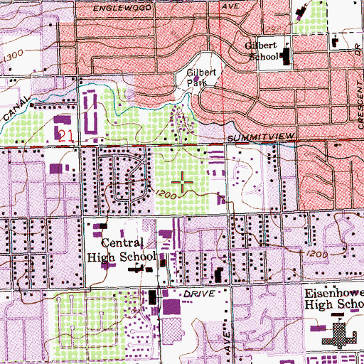 Topographic Map of Johnson Orchards, WA