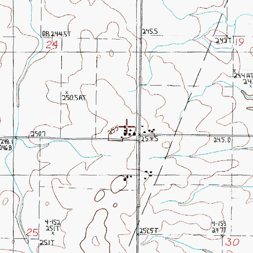 Topographic Map of Mueller Farms, IL