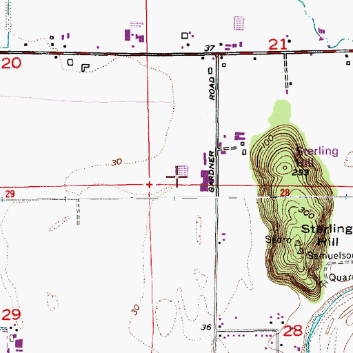 Topographic Map of Dans Dairy, WA