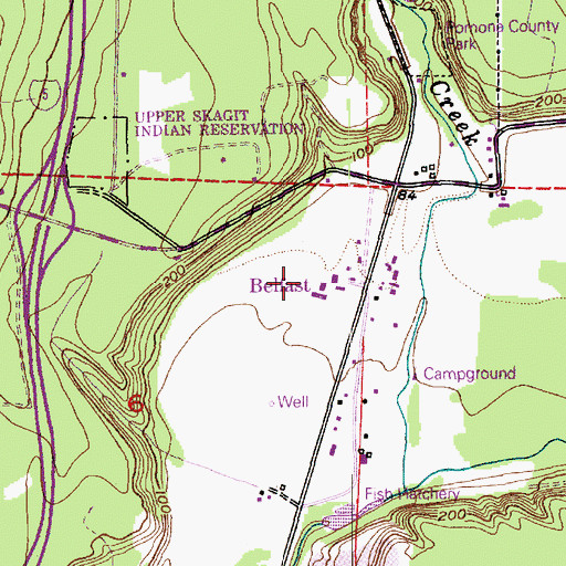 Topographic Map of Two Bobs Dairy, WA