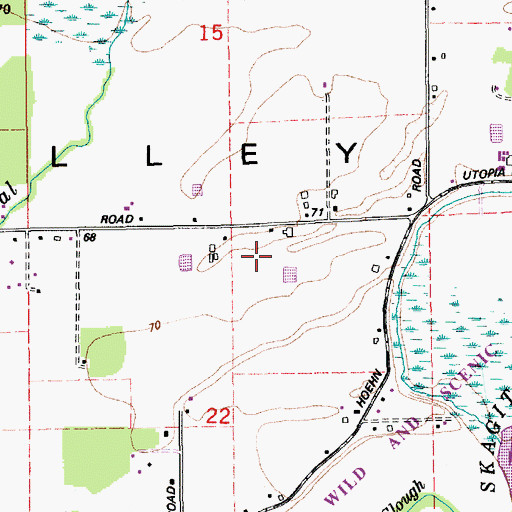 Topographic Map of Haagsma Dairy, WA