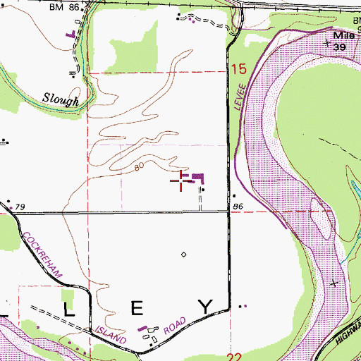 Topographic Map of Branshel Farm, WA