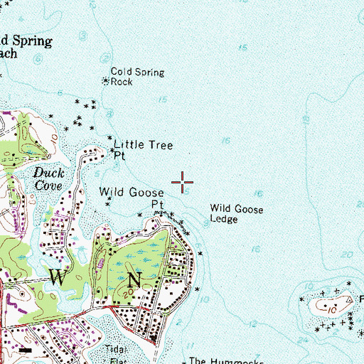 Topographic Map of Cedar Swamp Ledge, RI