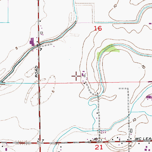 Topographic Map of Van Pelt Farm, WA