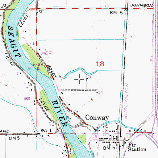 Topographic Map of Happy Little Farm, WA