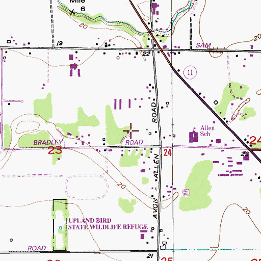 Topographic Map of Well Fed Farms, WA