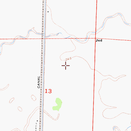 Topographic Map of Lone Oak Farms Number 1, CA