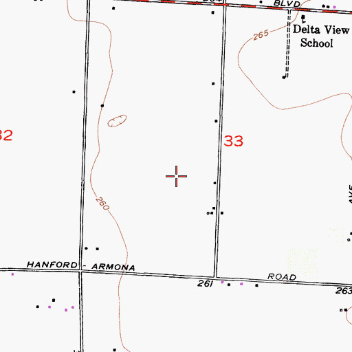 Topographic Map of Phoenix Dairy, CA