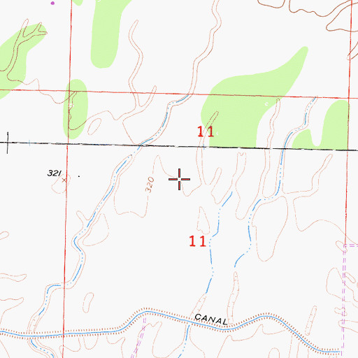 Topographic Map of B and B Dairy, CA