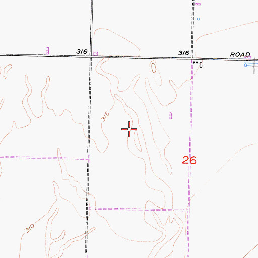Topographic Map of Bear Mountain Dairy, CA