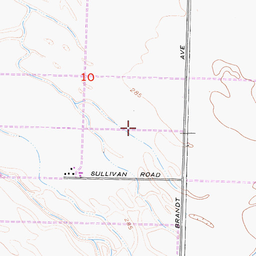 Topographic Map of Goyenetche Dairy, CA