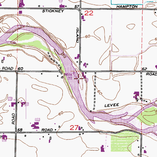 Topographic Map of Edelweiss Dairy, WA